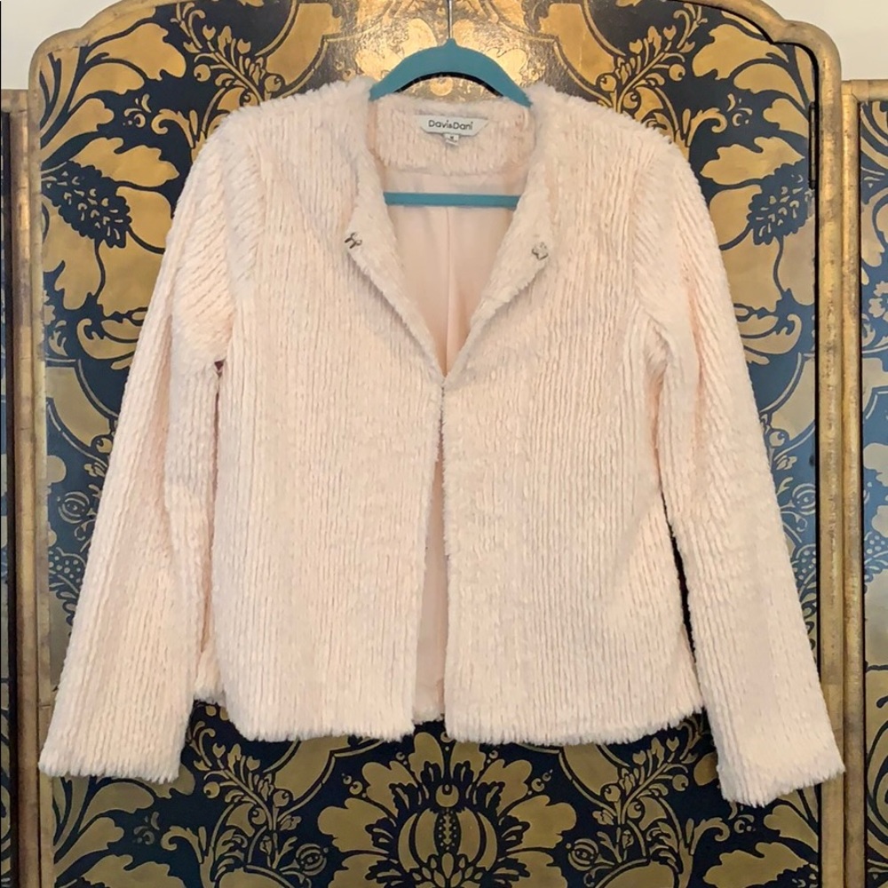 Davi and Dani faux shearling fur jacket bolero